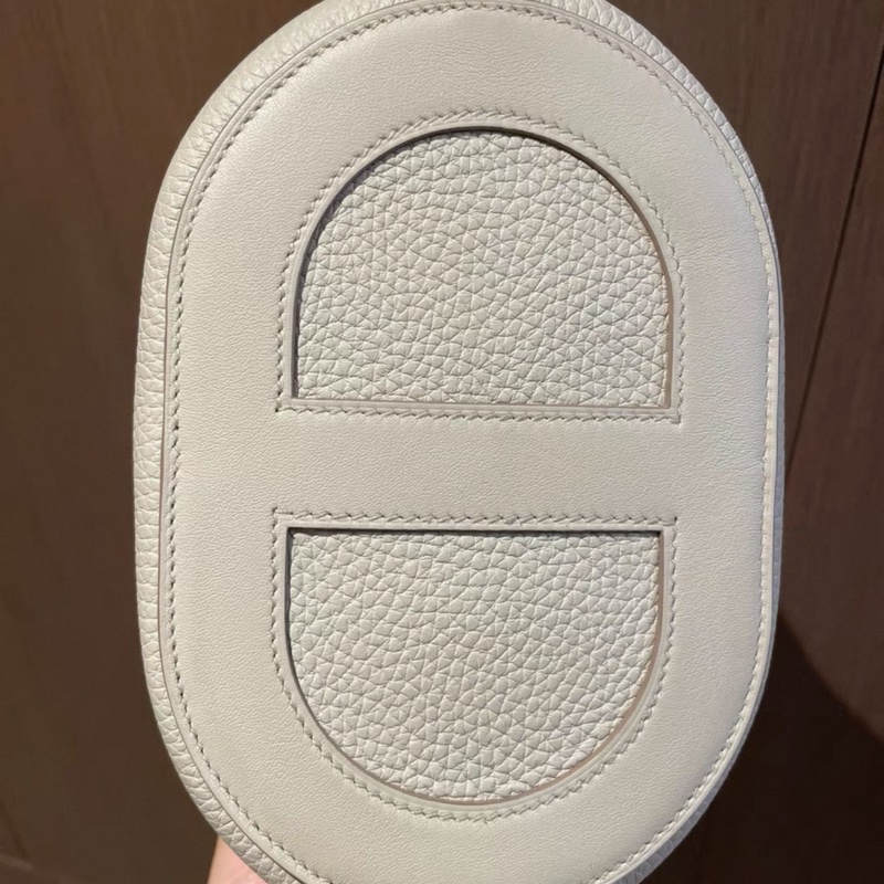 Hermes/愛馬仕+冰川白豬鼻子菜籃子18 99新+U刻 全套-4