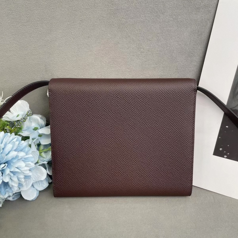 Hermes 愛馬仕 Clic16 E皮 馬鞍紅金扣 U刻-2