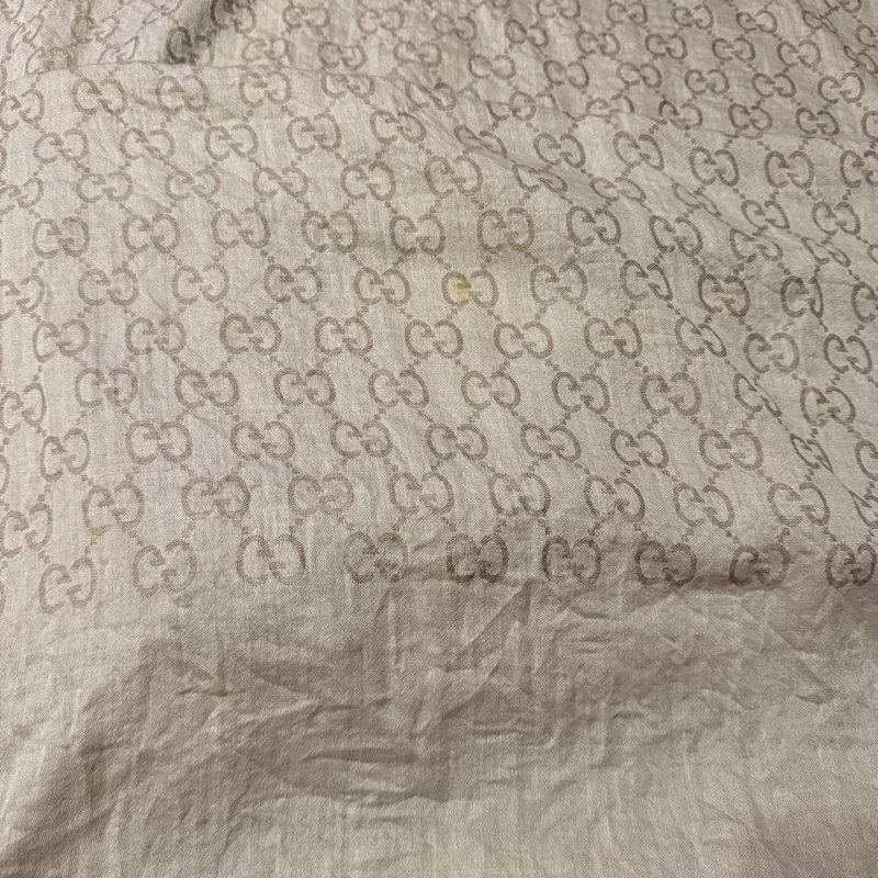 Gucci的提花羊毛雙色絲綢混紡圍巾蕎麥色-5