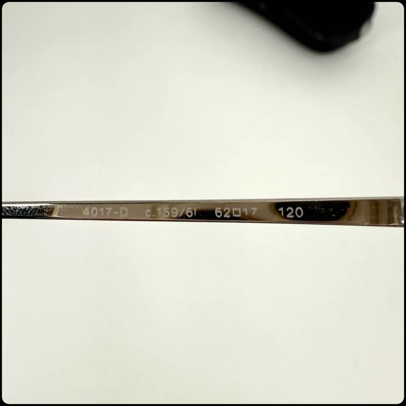 Chanel vintage 帶鑽logo無框墨鏡-6