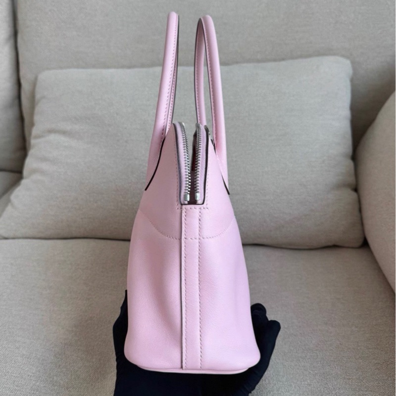 爱马仕 bolide 27 樱花粉银扣 X刻 S皮 99新现货-3