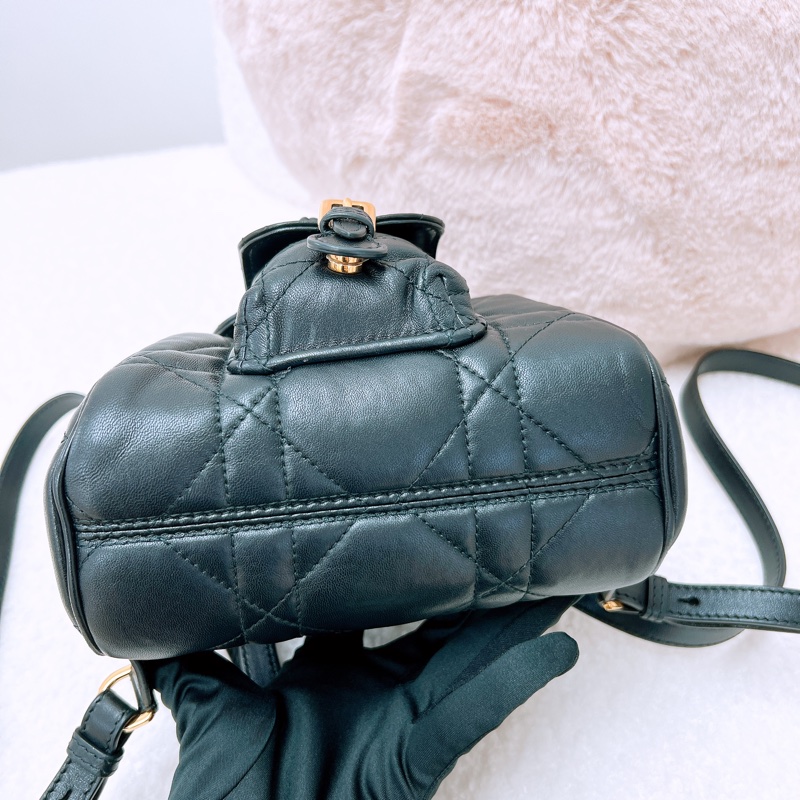 Dior caro 小號黑色背包/雙肩包-3