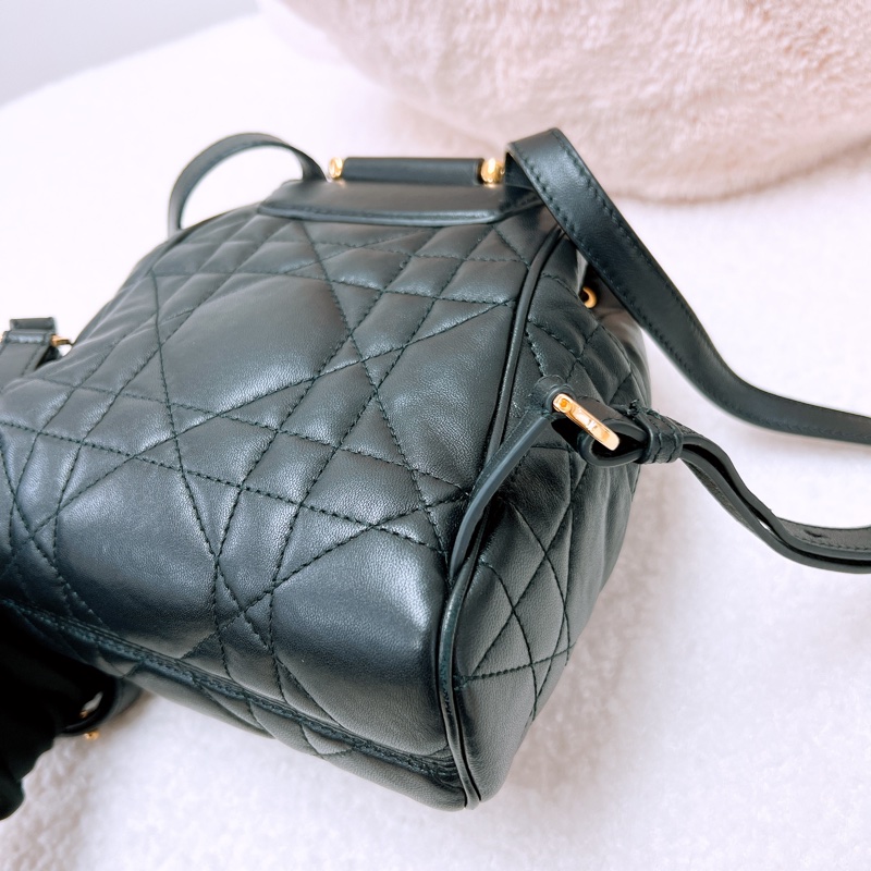 Dior caro 小號黑色背包/雙肩包-7