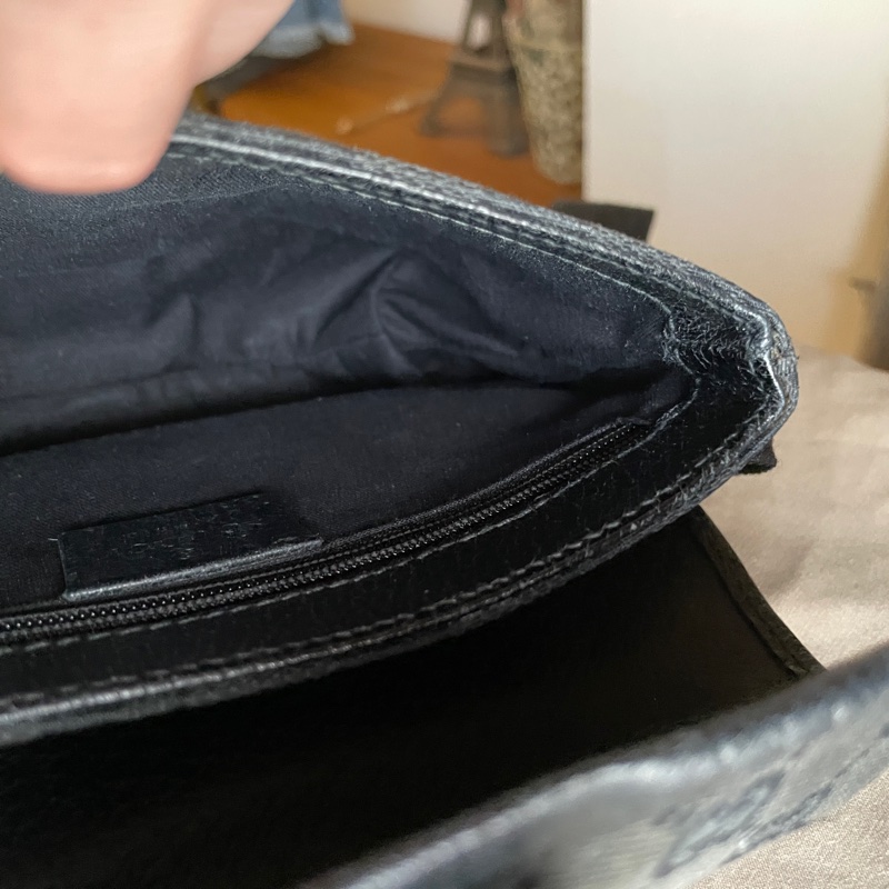 Gucci GG老花字紋丹寧帆布緹花腰包18cm/胸口包/手機包/側背包🌠斜背/側背/腰背🌠正品🌠況不錯🌠男女皆可🌠 立體包型2⃣️層空間足🌠經典-42