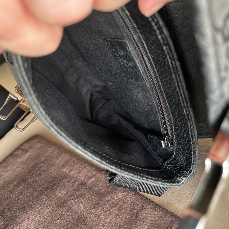 Gucci GG老花字紋丹寧帆布緹花腰包18cm/胸口包/手機包/側背包🌠斜背/側背/腰背🌠正品🌠況不錯🌠男女皆可🌠 立體包型2⃣️層空間足🌠經典-43