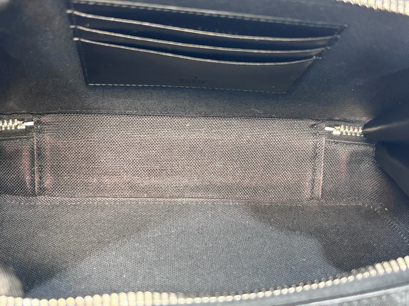 Gucci黑灰老花籃紅藍斜背包792456-17