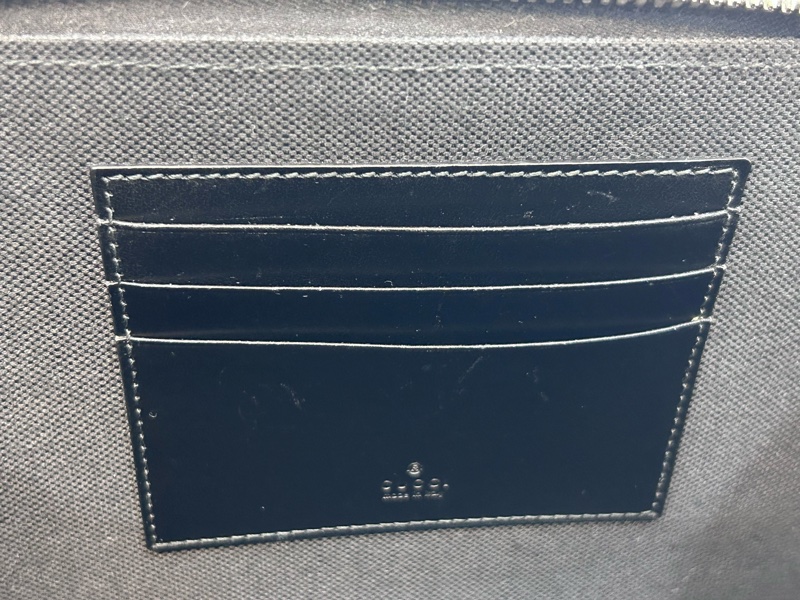 Gucci黑灰老花籃紅藍斜背包792456-18