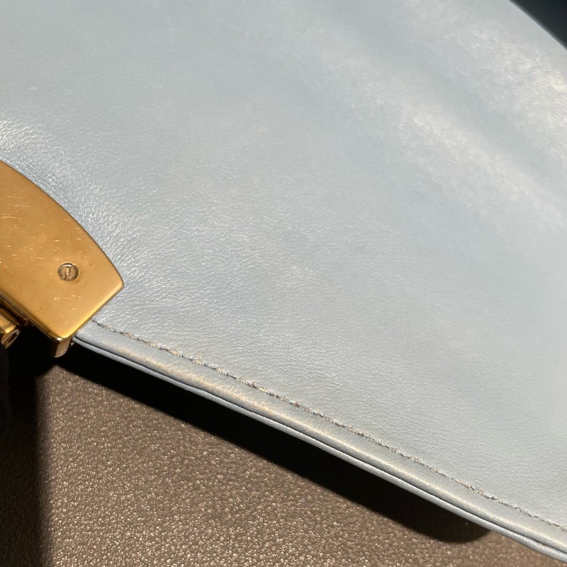 Miumiu 嬰兒藍 皺褶 風琴鏈條包-25