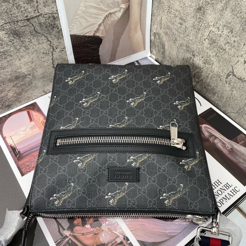 Gucci 老虎老花經典斜背包-1