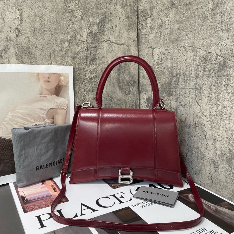 Balenciaga hourglass 沙漏 紅色中號 肩背包-0