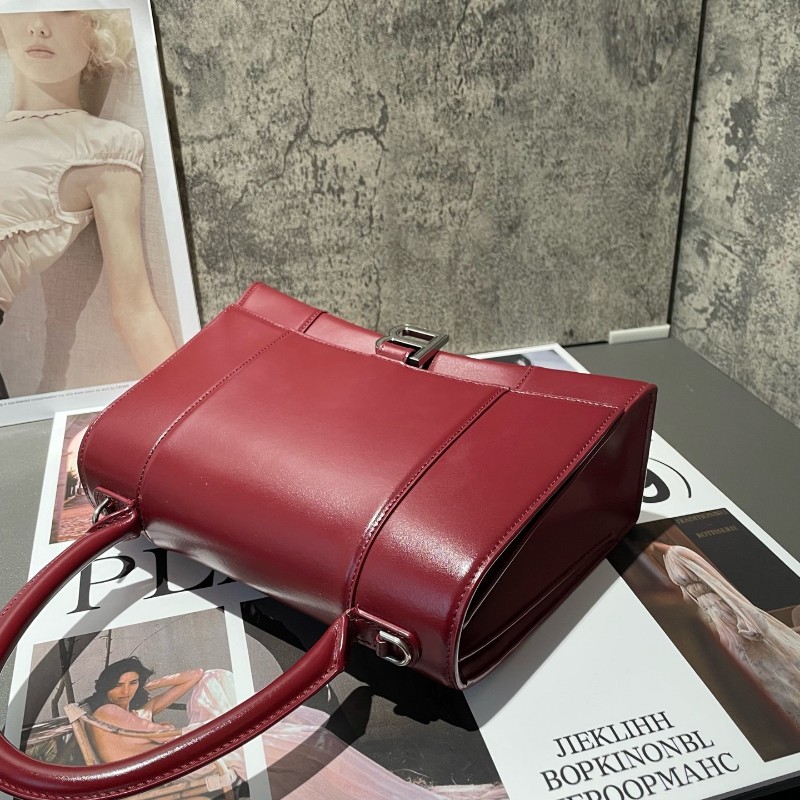 Balenciaga hourglass 沙漏 紅色中號 肩背包-2
