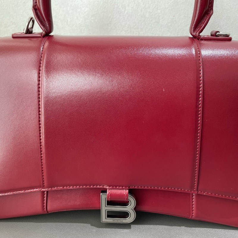 Balenciaga hourglass 沙漏 紅色中號 肩背包-6