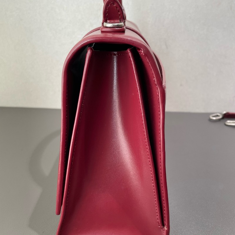 Balenciaga hourglass 沙漏 紅色中號 肩背包-8