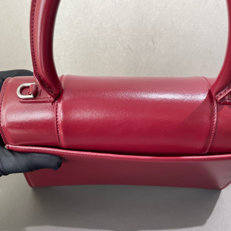 Balenciaga hourglass 沙漏 紅色中號 肩背包-11