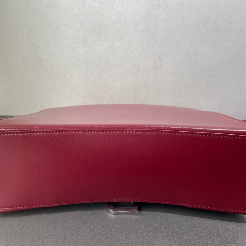 Balenciaga hourglass 沙漏 紅色中號 肩背包-13