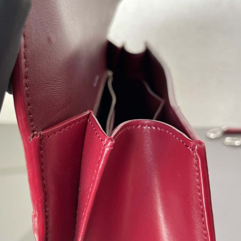 Balenciaga hourglass 沙漏 紅色中號 肩背包-19