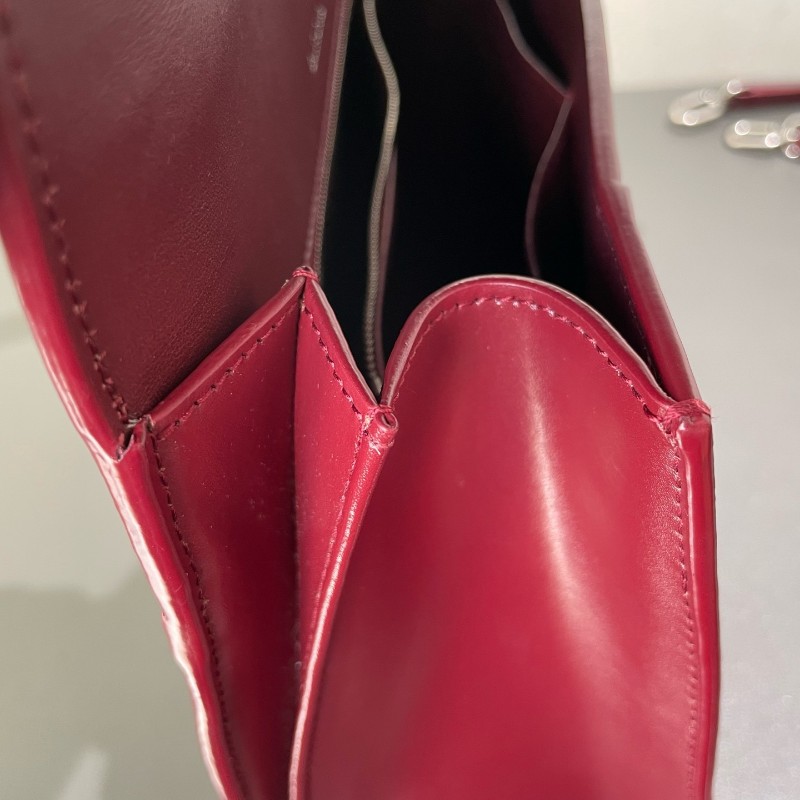 Balenciaga hourglass 沙漏 紅色中號 肩背包-20