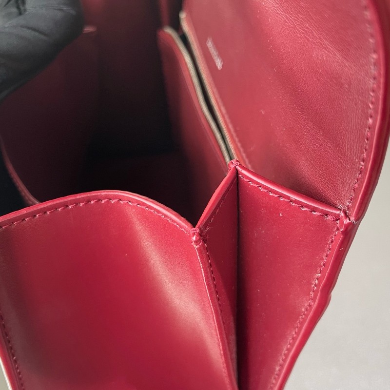 Balenciaga hourglass 沙漏 紅色中號 肩背包-22