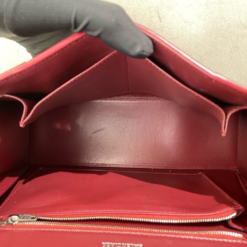 Balenciaga hourglass 沙漏 紅色中號 肩背包-23