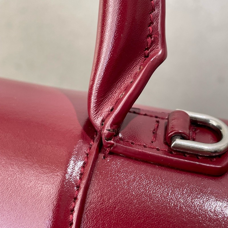 Balenciaga hourglass 沙漏 紅色中號 肩背包-27