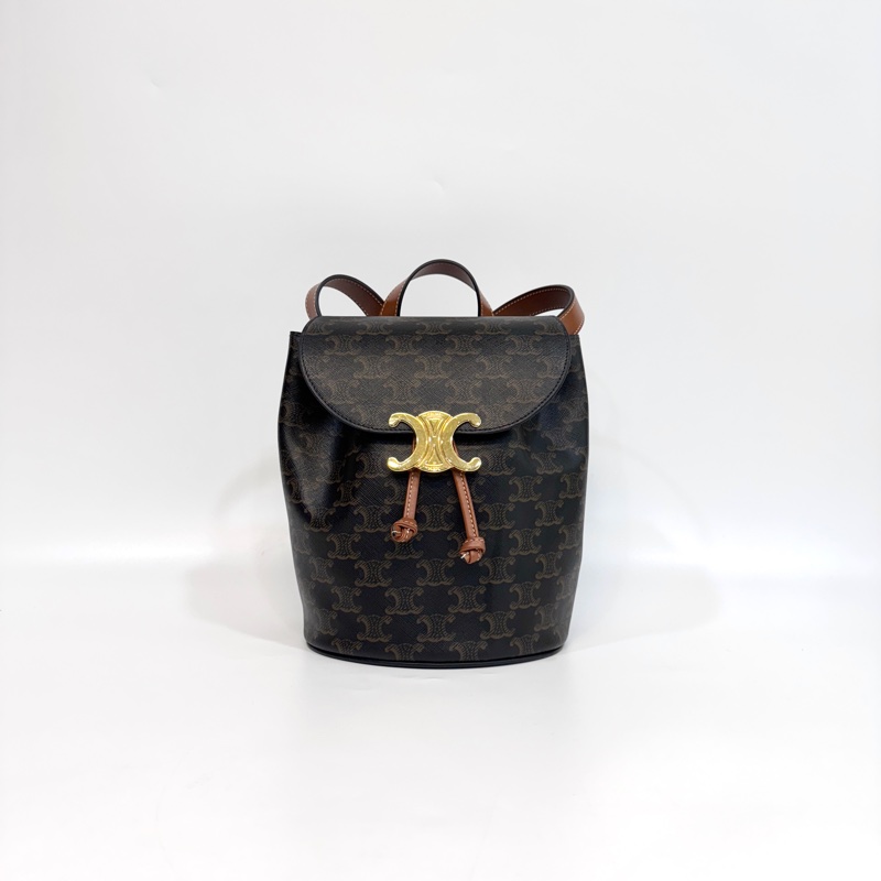 Celine原花金釦Bonnie後背包 118702CAS.04LU-1