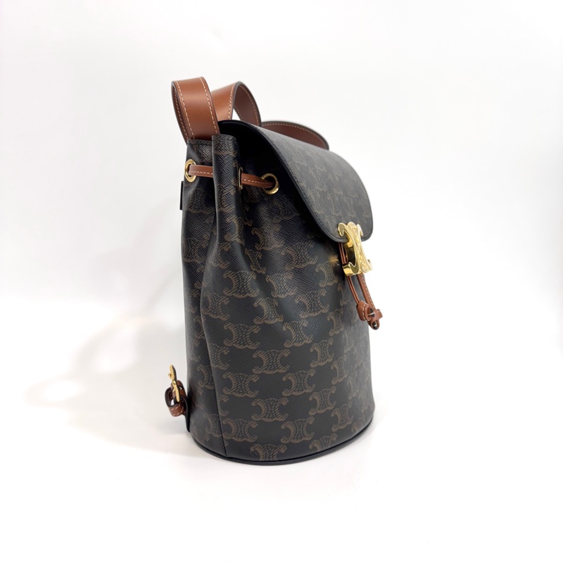 Celine原花金釦Bonnie後背包 118702CAS.04LU-5