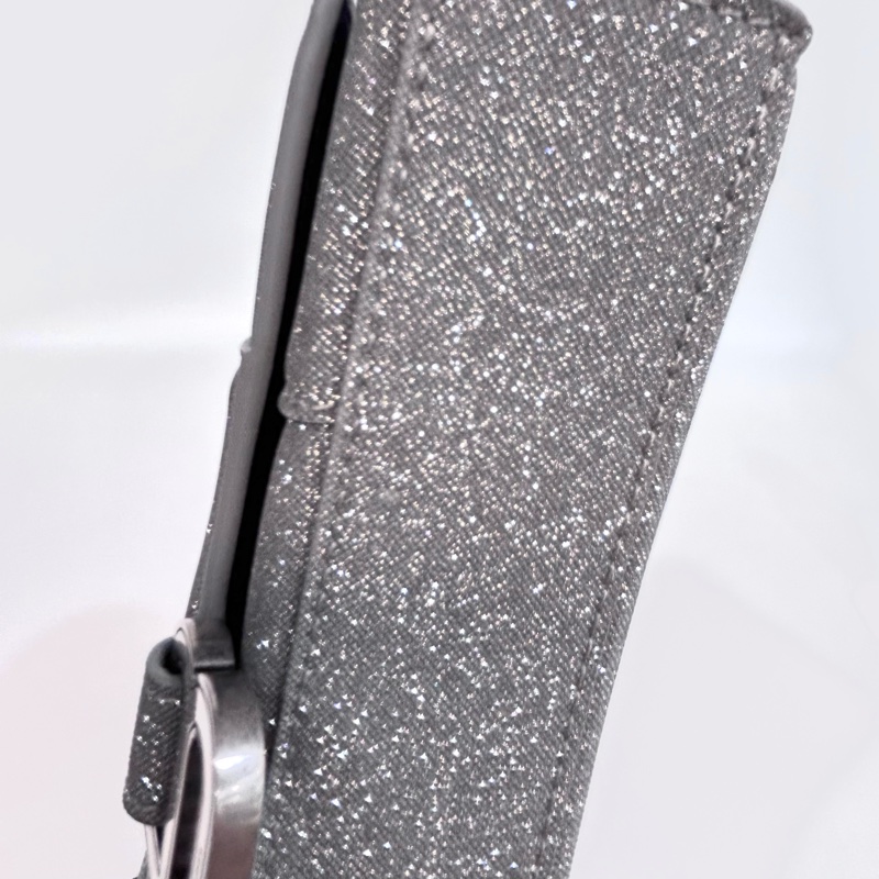 Balenciaga 銀色hourglass沙漏WOC鏈條包 656050-14