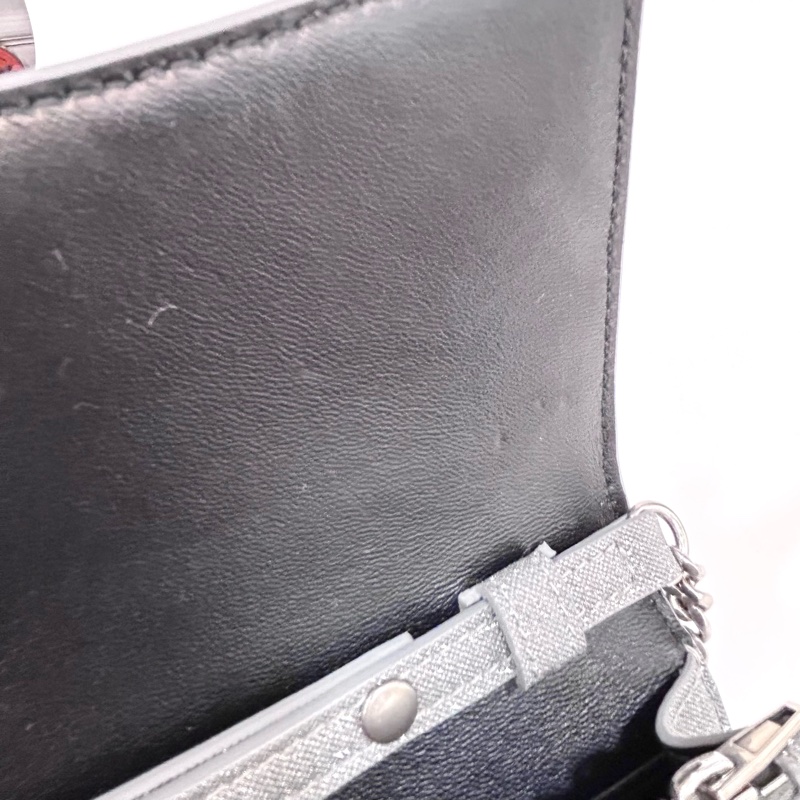 Balenciaga 銀色hourglass沙漏WOC鏈條包 656050-17