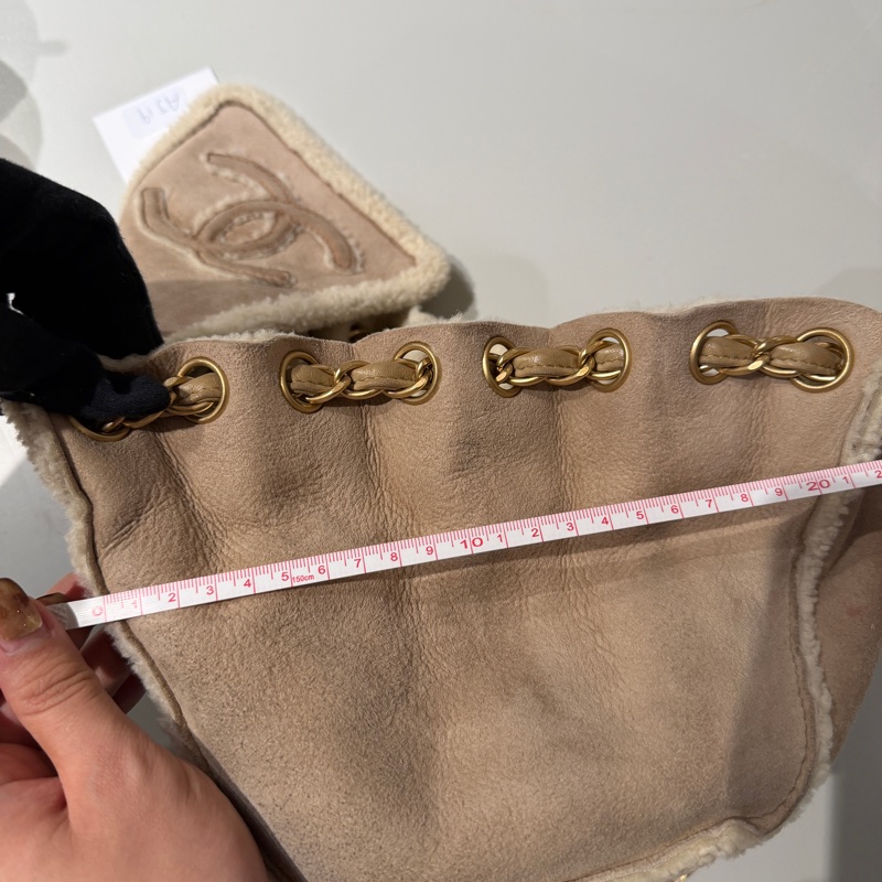 Chanel麂皮毛毛鏈條包 ⭐️超可愛-3