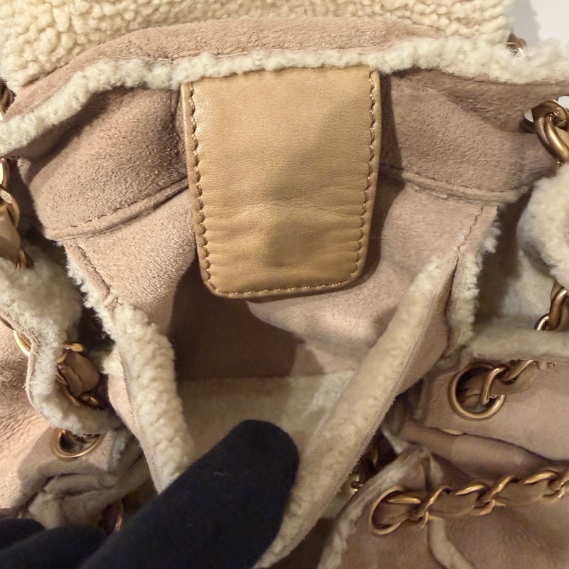 Chanel麂皮毛毛鏈條包 ⭐️超可愛-6