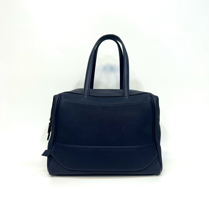 HERMES深藍醫生包銀扣35cm-3