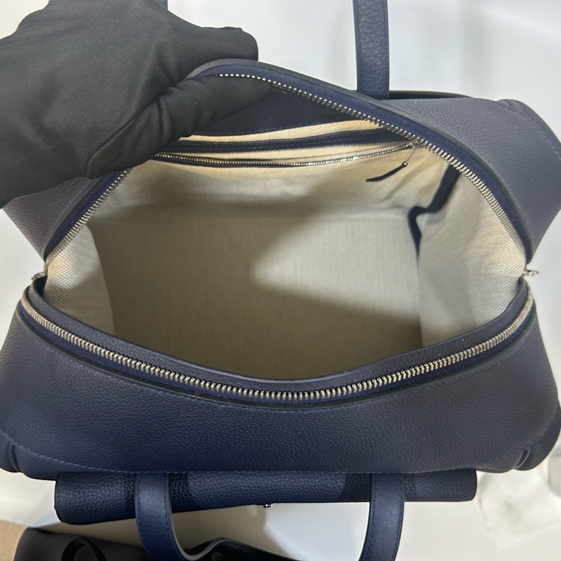 HERMES深藍醫生包銀扣35cm-5