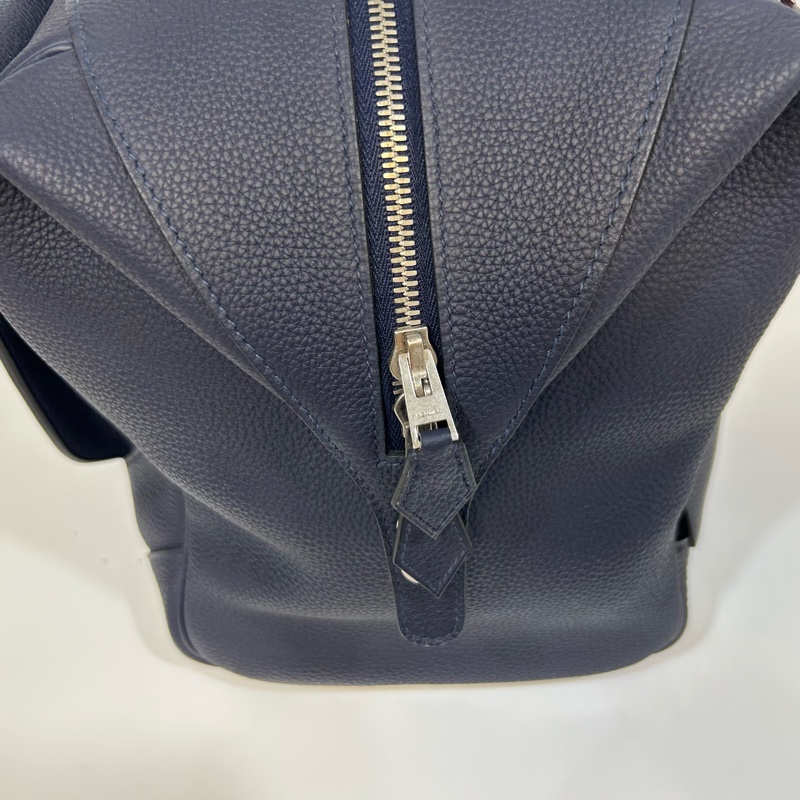 HERMES深藍醫生包銀扣35cm-8