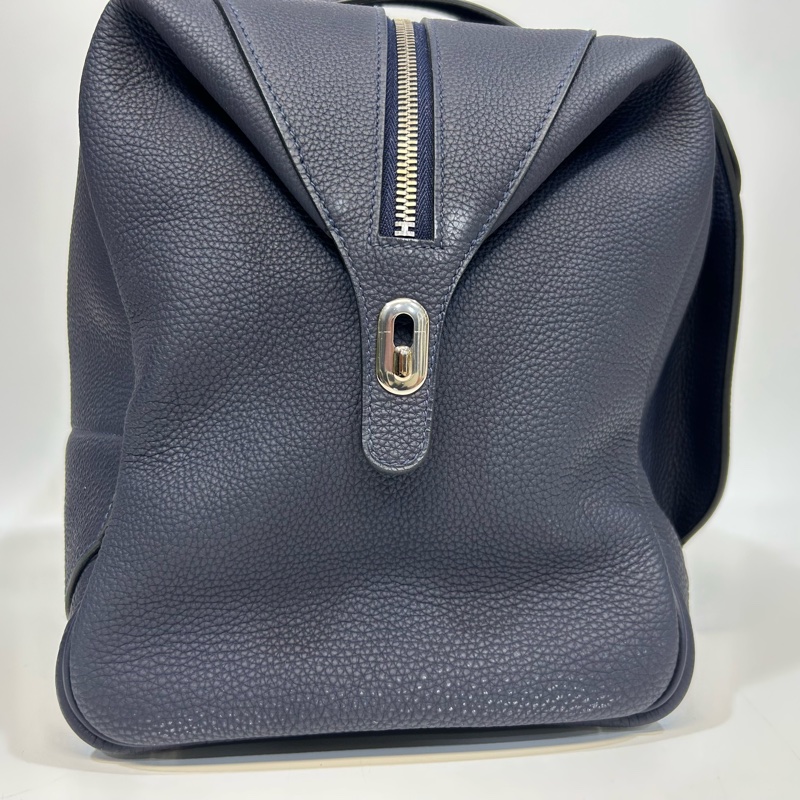 HERMES深藍醫生包銀扣35cm-11