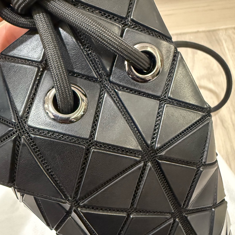 baobao 黑色皮質水桶包-2