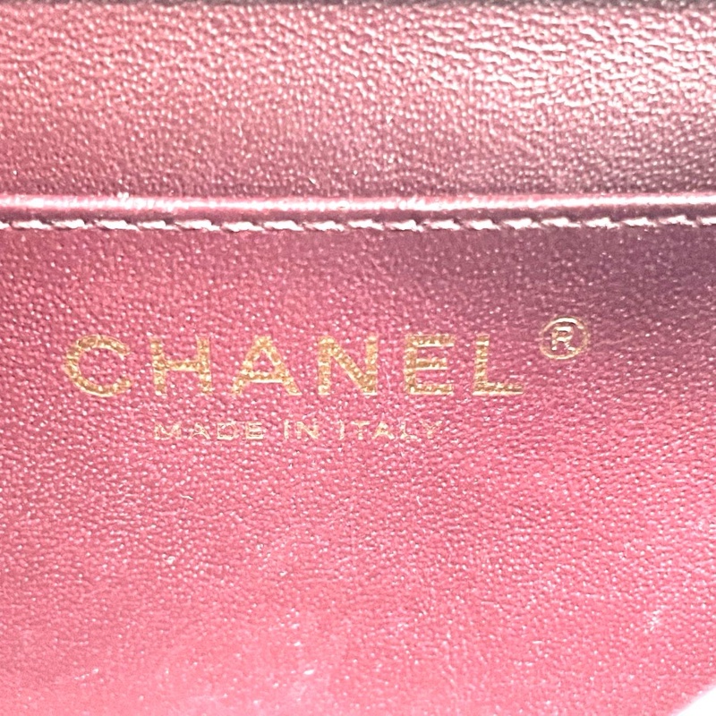 CHANEL mini WOC 黑金-11