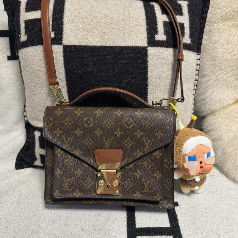 LOUIS VUITTON  Monogram Monceau 28 手提肩背包-0
