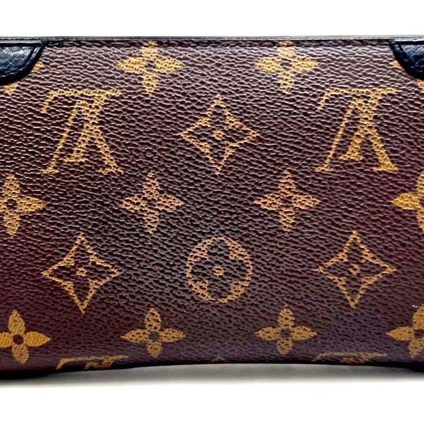 🌷Louis Vuitton 皮革拼接長夾錢包皮夾|經典花紋✦fufu style 精品✦ 氣質款|-9