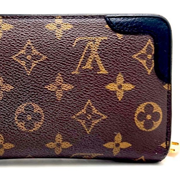 🌷Louis Vuitton 皮革拼接長夾錢包皮夾|經典花紋✦fufu style 精品✦ 氣質款|-10