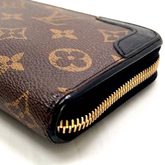 🌷Louis Vuitton 皮革拼接長夾錢包皮夾|經典花紋✦fufu style 精品✦ 氣質款|-14