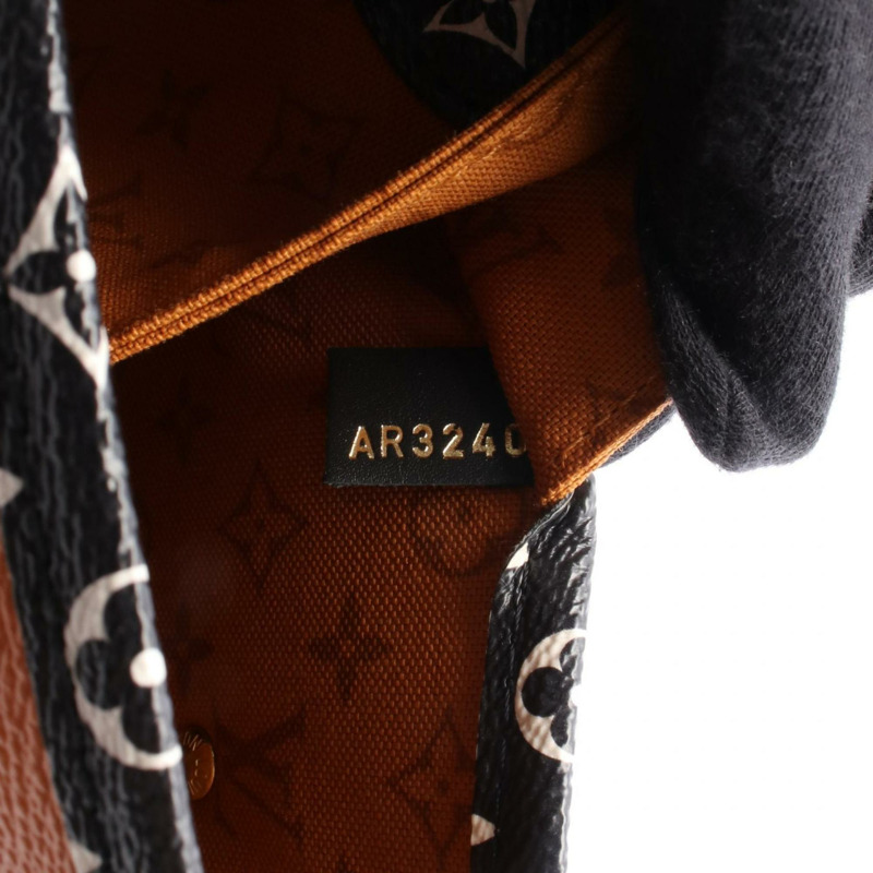 路易威登 Neverfull MM 手提包，塗佈帆布 Monogram Giant 圖案，女士款，棕色多色，M56584-4