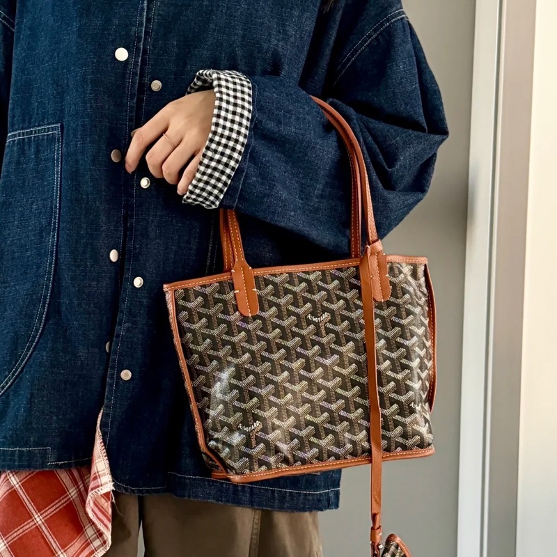 誰能拒絕🤩99新🆕Goyard經典老花mini托特包手提包-2