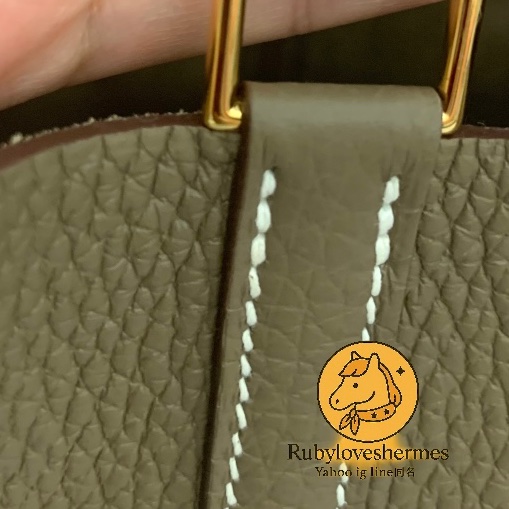 Rubyloveshermes愛馬仕hermes台灣專櫃picotin18大象灰金釦picotin 18-9