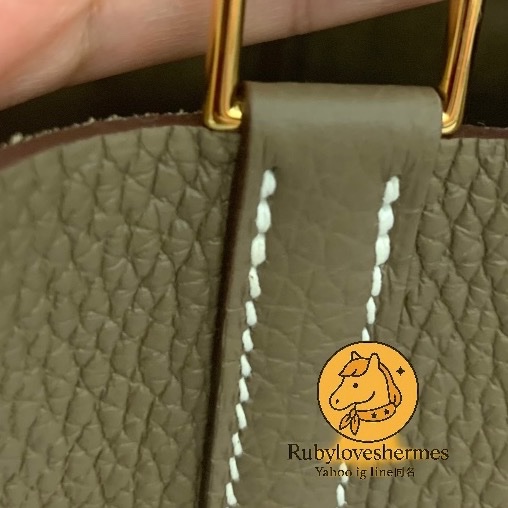Rubyloveshermes愛馬仕hermes台灣專櫃picotin18大象灰金釦picotin 18-2