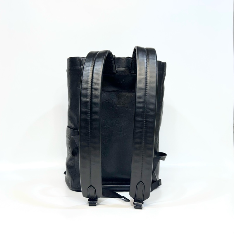 LV黑色Shadow牛皮Chalk束口後背包M4461-3