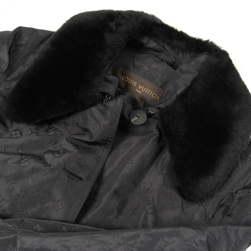 路易威登 Monogram 其他款式黑色絲綢聚酯外套，二手女款-6