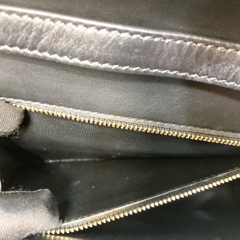 BURBERRY巴寶莉黑色小牛皮金釦TB釦肩背包🖤極簡高級通勤包8010334-25