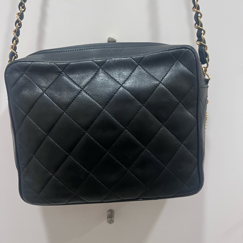 經典黑金老香相機包-7