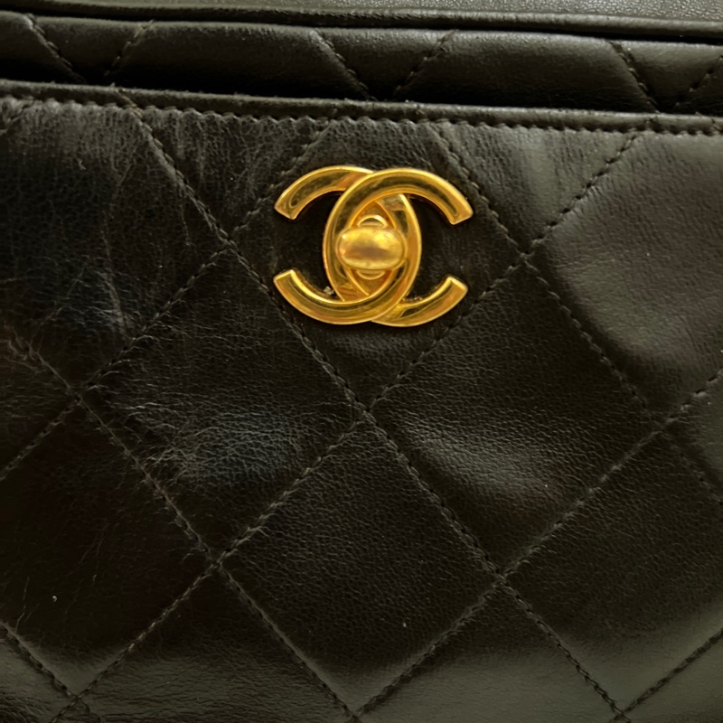 經典黑金老香相機包-2