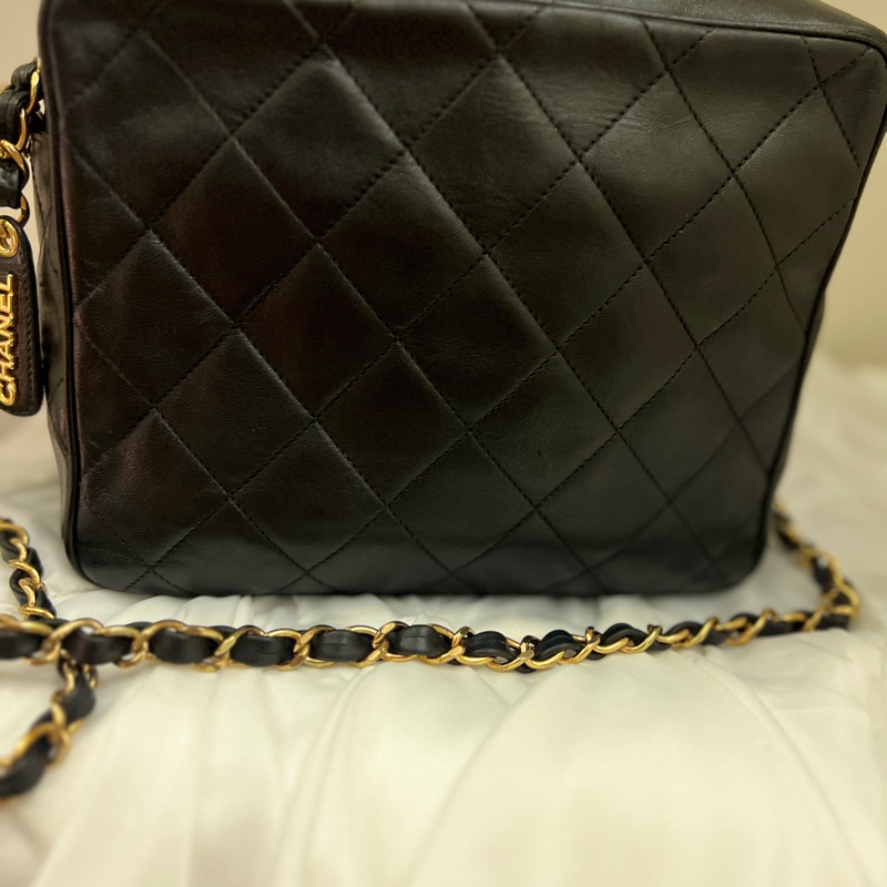 經典黑金老香相機包-3